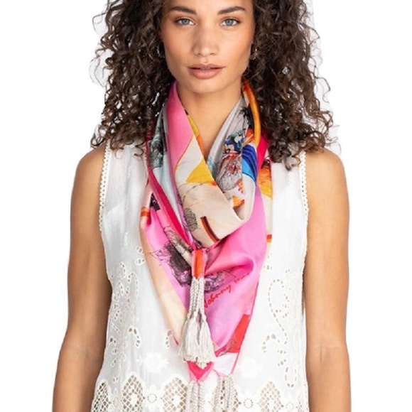 44"X44" Silk Angelica Scarf from Johnny Was